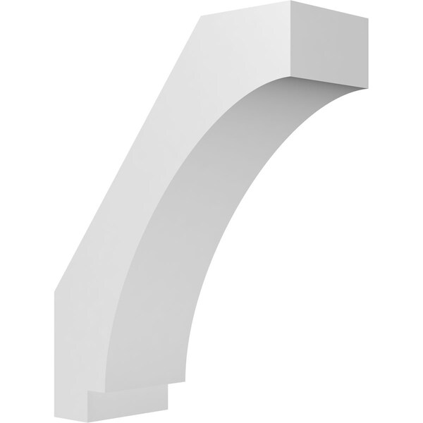 Ekena Millwork 5 1/2-in. W x 14-in. D x 18-in. H Imperial Architectural Grade PVC Knee Brace BRCP055X14X18IMP - main
